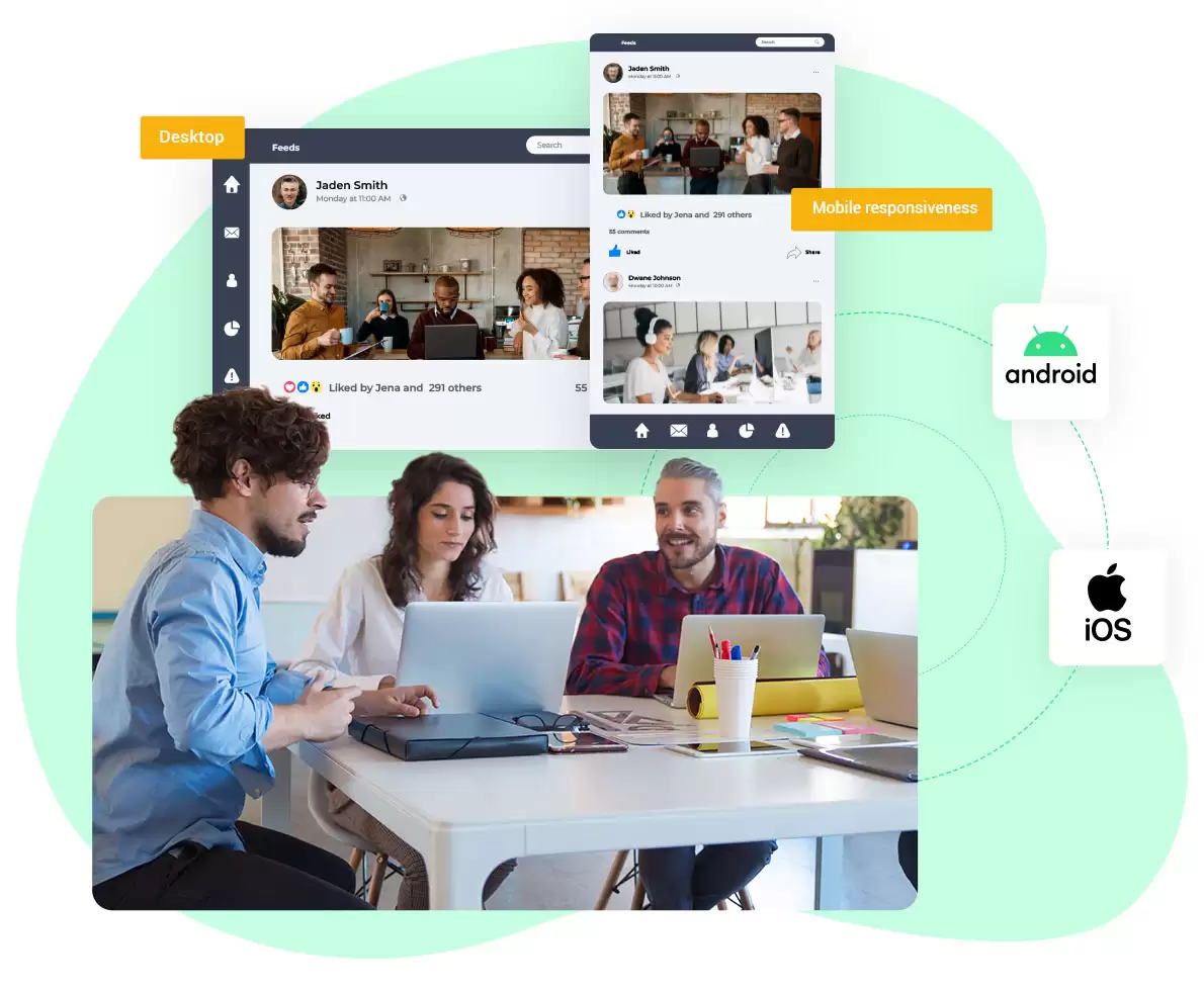 mobile apps Modern Intranet & Employee Communication App